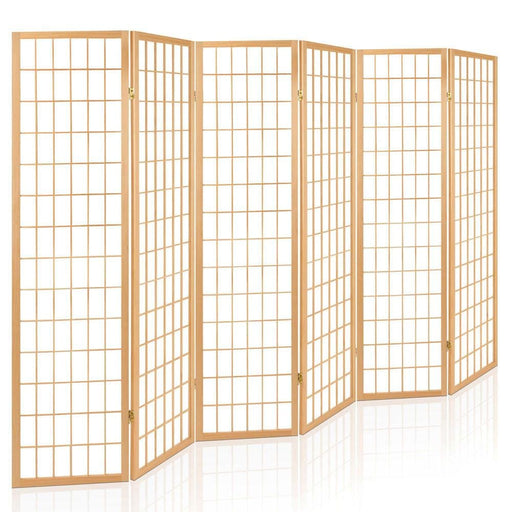 Artiss 6 Panel Room Divider Privacy Screen Foldable Pine