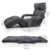 Artiss Adjustable Lounger with Arms - Charcoal