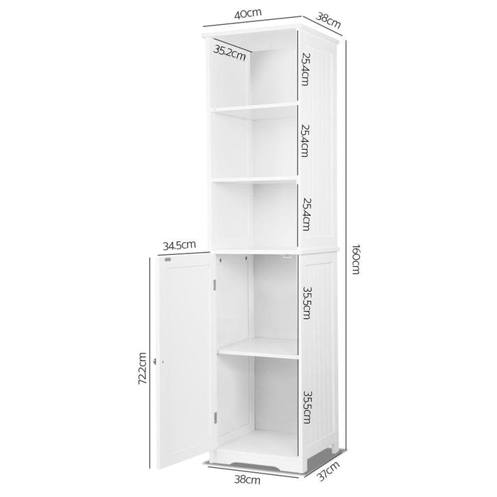 Artiss Bathroom Tallboy Furniture Toilet Storage Cabinet