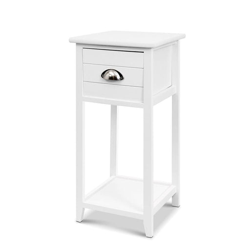 Artiss Bedside Table Nightstand Drawer Storage Cabinet Lamp