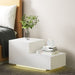 Artiss Bedside Tables 2 Drawers Side Table Rgb Led High