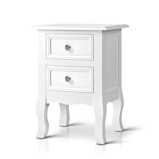 Artiss Bedside Tables Drawers Side Table French Storage