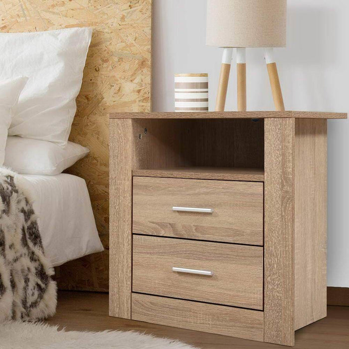 Artiss Bedside Tables Drawers Storage Cabinet Shelf Side