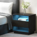 Artiss Bedside Tables Side Table Rgb Led Drawers Nightstand