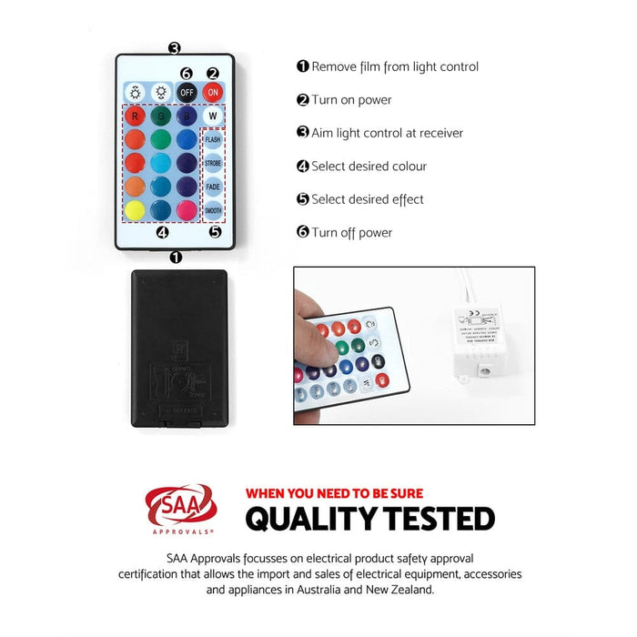 Artiss Coffee Table Led Lights High Gloss Storage Drawer