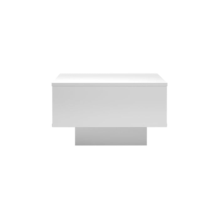 Artiss Coffee Table Led Lights High Gloss Storage Drawer