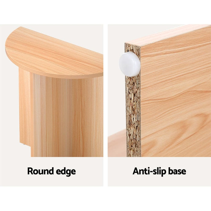 Artiss Coffee Table Side End Semi-circle Tables Bedside