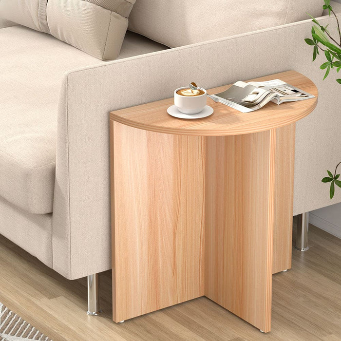 Artiss Coffee Table Side End Semi-circle Tables Bedside