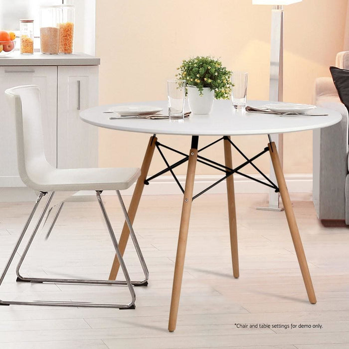 Artiss Dining Table 4 Seater Round Replica Dsw Eiffel