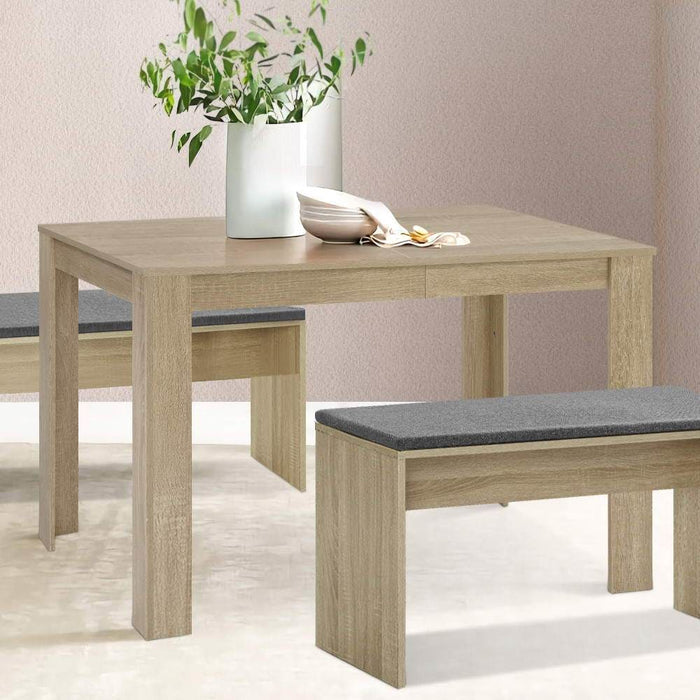 Artiss Dining Table 4 Seater Wooden Kitchen Tables Oak