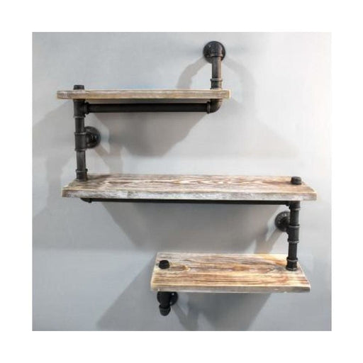 Artiss Display Shelves Rustic Bookshelf Industrial Diy Pipe