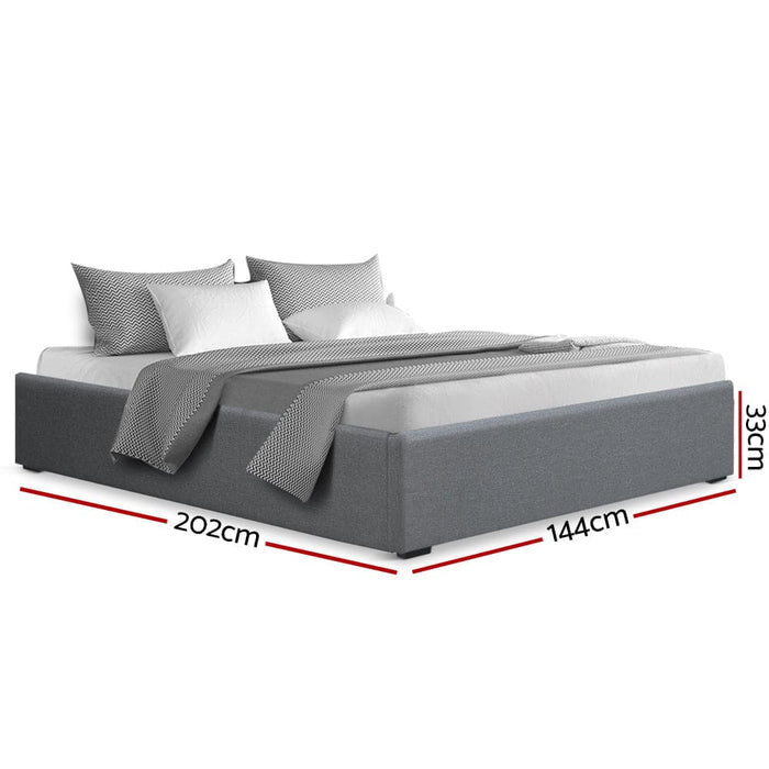 Artiss Double Full Size Gas Lift Bed Frame Base With Storage