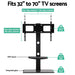 Artiss Floor Tv Stand with Bracket Shelf Mount