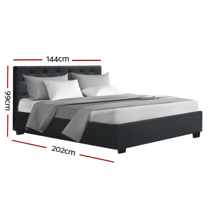 Artiss Bed Frame Double Size Gas Lift Base with Storage