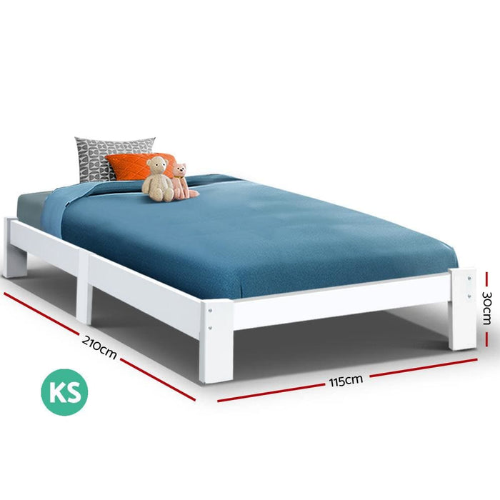 Artiss Bed Frame King Single Size Wooden Mattress Base