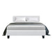 Artiss Neo Bed Frame Pu Leather - White Double