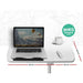 Artiss Laptop Table Desk Adjustable Stand with Fan - White
