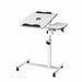 Artiss Laptop Table Desk Adjustable Stand with Fan - White
