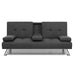 Artiss Linen Fabric 3 Seater Sofa Bed Recliner Lounge Couch