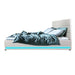Artiss Lumi Led Bed Frame Pu Leather Gas Lift Storage