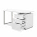 Artiss Metal Desk With 3 Drawers - White