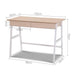 Artiss Metal Desk with Drawer - White Oak Top