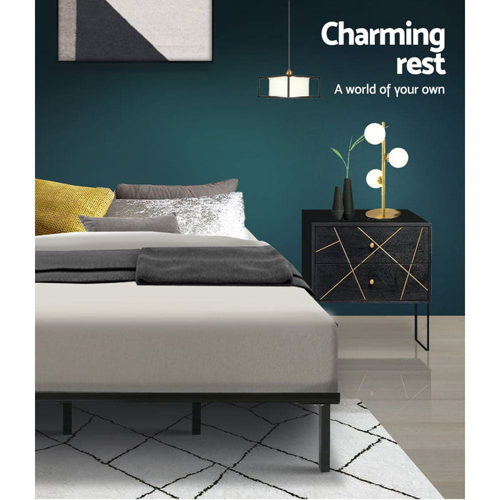 Artiss Metal Bed Frame Queen Size Base Platform Foundation