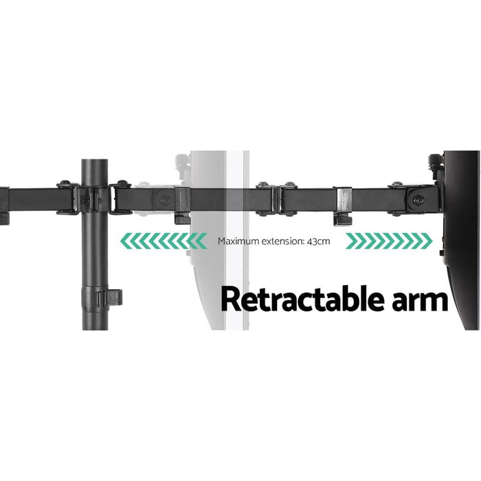 Artiss Monitor Arm Mount Dual 32’ Black