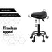 Goslash Picks Artiss Saddle Stool Salon Chair Black Swivel