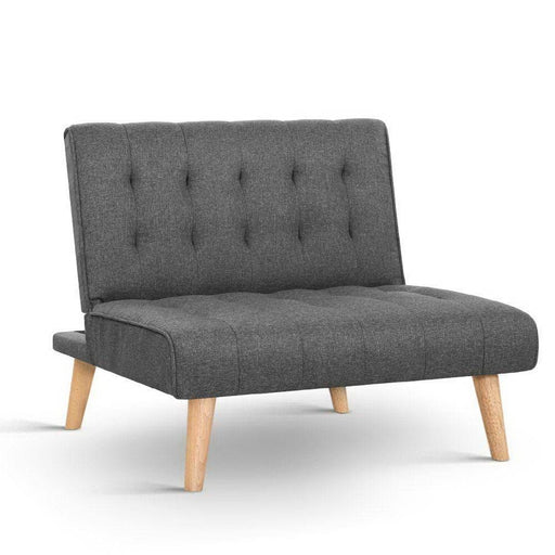Artiss Sofa Lounge Recliner Chair Futon Couch Single 1