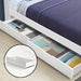 Artiss 2x Storage Drawers Trundle For Single Wooden Bed