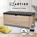 Artiss Storage Ottoman Blanket Box Pu Leather Bench Foot