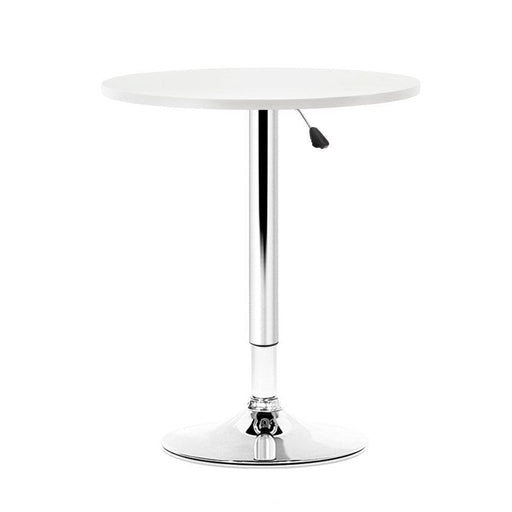 Artiss Bar Table Kitchen Tables Swivel Round Metal White
