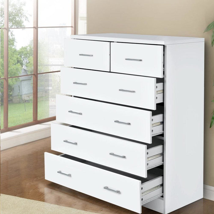 Artiss Tallboy Dresser Table 6 Chest Of Drawers Cabinet