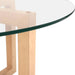 Nz Local Stock- Artiss Tempered Glass Round Coffee Table