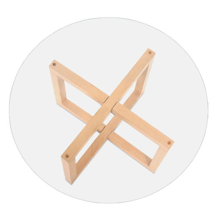 Nz Local Stock- Artiss Tempered Glass Round Coffee Table