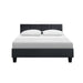 Artiss Tino Bed Frame Double Size Charcoal Fabric