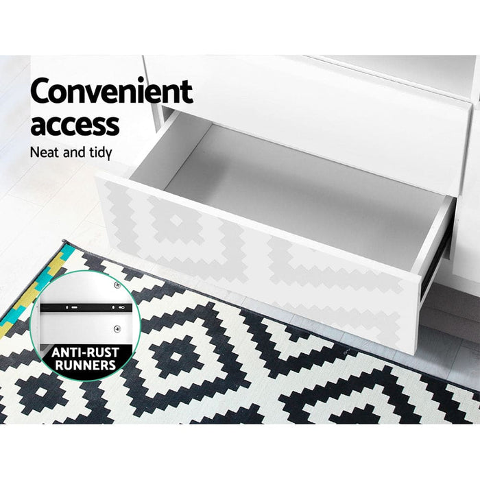 Artiss Tv Cabinet Entertainment Unit Stand Rgb Led Gloss