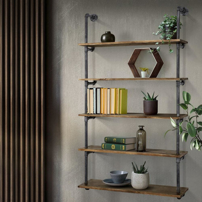Artiss Wall Display Shelves Industrial Diy Pipe Shelf