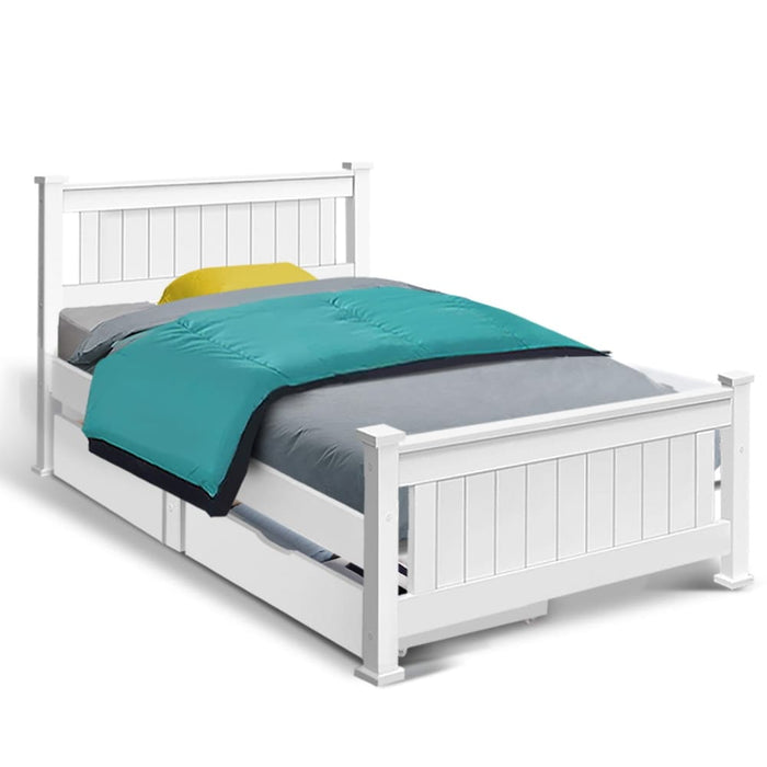 Artiss Wooden Bed Frame Timber Single Size Rio Kids Adults