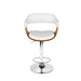 Artiss Wooden Pu Leather Bar Stool - White and Chrome