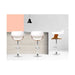 Artiss Wooden Pu Leather Bar Stool - White and Chrome