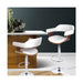 Artiss Wooden Pu Leather Bar Stool - White and Chrome