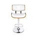 Artiss Wooden Gas Lift Bar Stool - White and Chrome