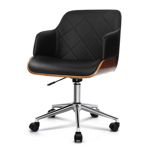 Artiss Wooden Office Chair Computer Pu Leather Desk Chairs