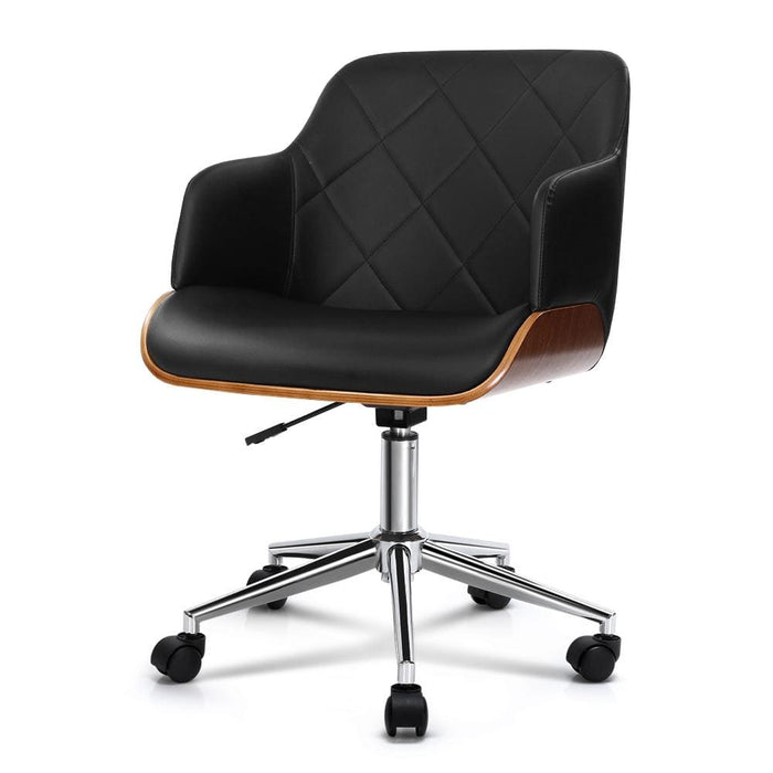 Artiss Wooden Office Chair Computer Pu Leather Desk Chairs