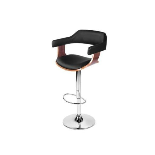 Artiss Wooden Bar Stool - Black and Wood