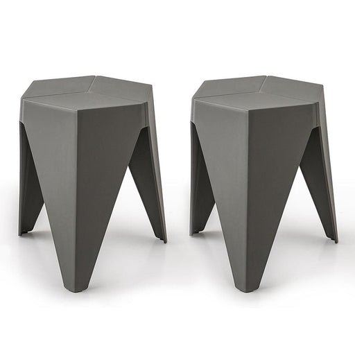 Artissin Set Of 2 Puzzle Stool Plastic Stacking Stools