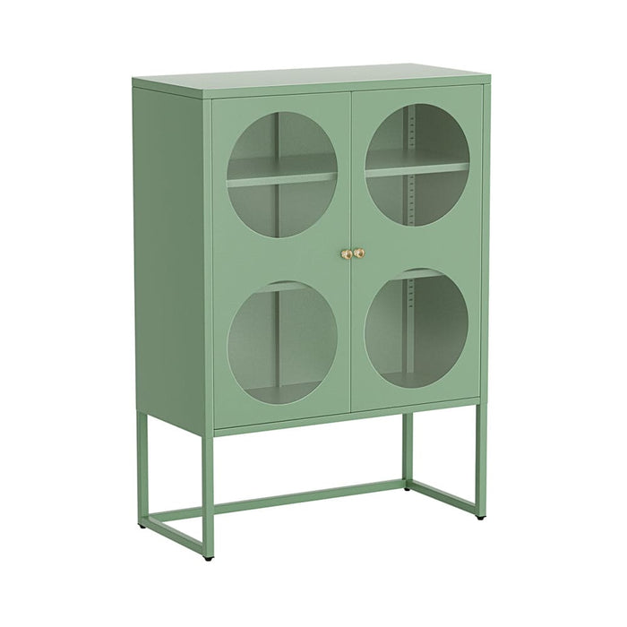 Artissin Buffet Sideboard Metal Locker Display Shelves