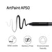 Artpaint Ap50 Battery-free Stylus With 8192 Levels Pen